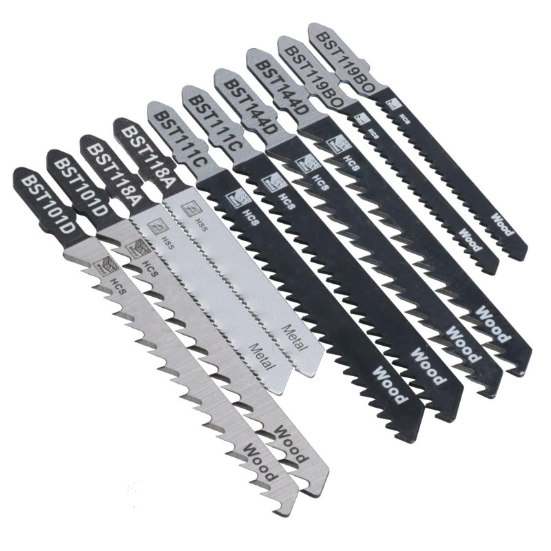 100pc T Shank Fitting Jigsaw Cutting Blades Set for Plastic