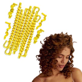 Rizadores de Cabello en Espiral, Rizos sin Ondas de Calor 24 Piezas, Ideales para Realizar Permanentes Duraderos y Obtener Rizos Definidos, Ondulador de Cabello Fácil de Utilizar