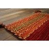 Sayan Sayang Hand Woven Indian Kilim Cushion Cover 45x45 Burgundy