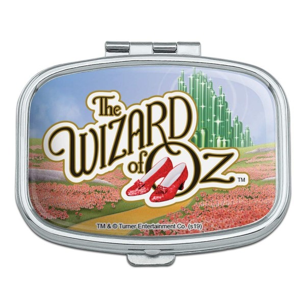 The Wizard of Oz Ruby Slippers Logo Rectangle Pill Case Trinket Gift Box