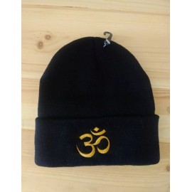 Unbranded Om Ohm Aum Symbol Beanie Quality Embroidery Sacred Symbol Yoga Gift for her him