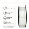ZIRO Silk PLA Filament 1.75mm, White Shine 3D Printer Filament,