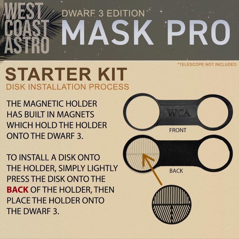 Dwarf 3 - MASK PRO System Starter Kit (Bahtinov Mask,