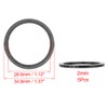 X AUTOHAUX 5pcs Headset Spacer Matte Black Carbon Fiber Handlebar
