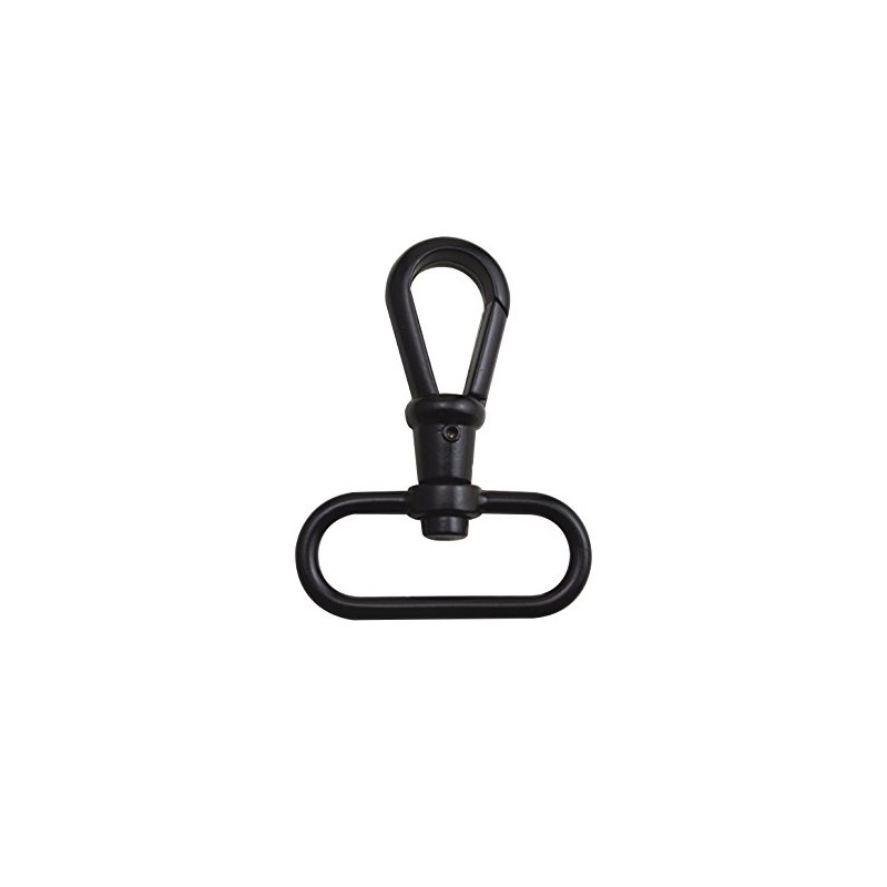 Wuuycoky Black 1.5" Inner Diameter D Ring Round Head Hook