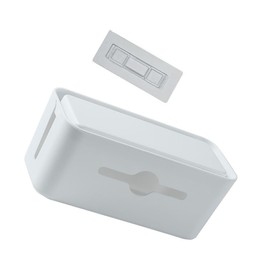 Gatuida Cord Management Box Capacity Cable Organizer Container for Desk Practical and Simple Design for Power Cords Data Cables Sockets for Home Office Living Room Bedroom