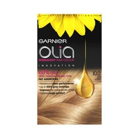 Garnier Olia Super Light Blonde Permanent Hair Dye, No Ammonia for A Pleasant Scent, Up To 100% Grey Hair Coverage, Maximum Colour Performance, 60% Oils - 110 Super Light Blonde, Pack of 3