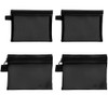 ZHSHXNGY 4 Pcs Mesh Makeup Pouch Gray Makeup Pouch Hanging