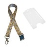 20mm Lanyard with Safety Break Away and Matching Single Vertical Card Holder (Daisy)