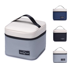 BAGROUPS Cool Bag Small Lunch Insulated Bag Breakfast Bag Cooler Bags & Boxes Lunch Bag Waterproof and Heat Resistant for Men and Women (Grey)