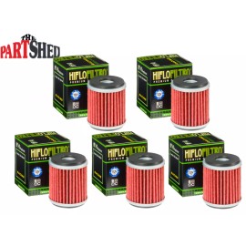 Hiflofiltro 2009-2025 Yamaha YZ450F Genuine HiFlo Oil Filter HF140 YZF 450 450F - Pack of 5