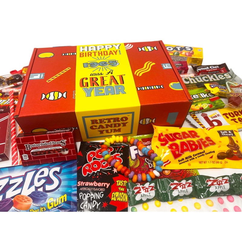 RETRO CANDY YUM ~ 1965 60th Birthday Nostalgic Candy Gift