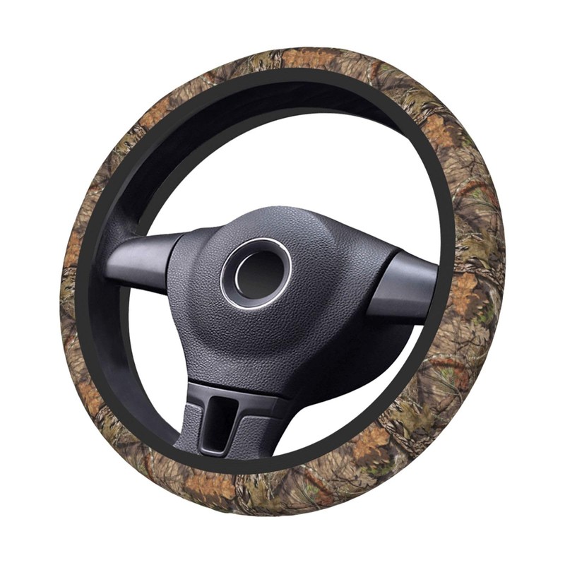 Hunting Camo Elastic Steering Wheel Cover Non-Slip Breathable Steering Wheel