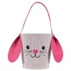 Greenbrier Fabric Bunny Easter Basket (Pink)