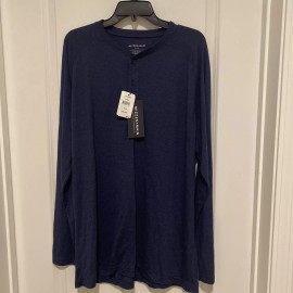 Mizzen and Main NWT Mizzen and Main Easyknit Henley Navy Heather 2XL