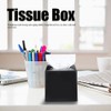 Plastic Multifunctional Square Tissue Storage Box for Living Room Bathroom