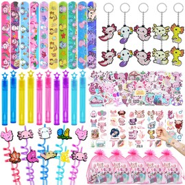 160PCS Axolotl Party Favors Birthday Decorations Axolotl Goodie Bag Stuffers for Party Decorations Supplies (Serves 10)