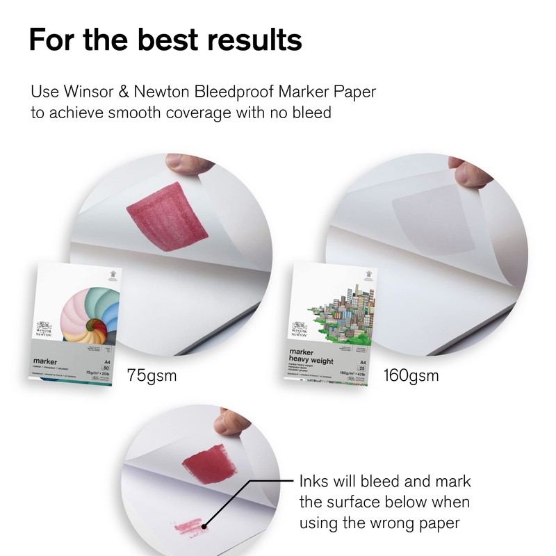 Winsor & Newton, Promarker, Black & Blender, Set of 6,