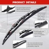 Replacement for Dodge Ram 1500, 2500, 3500, 4500 Windshield Wiper
