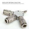 3 Way Air Splitter 1/4 Inch NPT Male Thread 3
