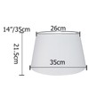 Large Cotton Drum Shade Lampshade Pendant Light – (Cream)