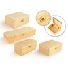 Unfinished Wooden boxes with clasp - 4 sizes