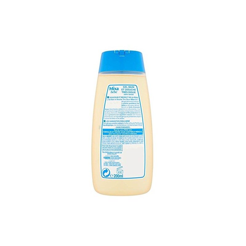 Mixa Bébé Gel Bain et Douche Très Doux Lot de