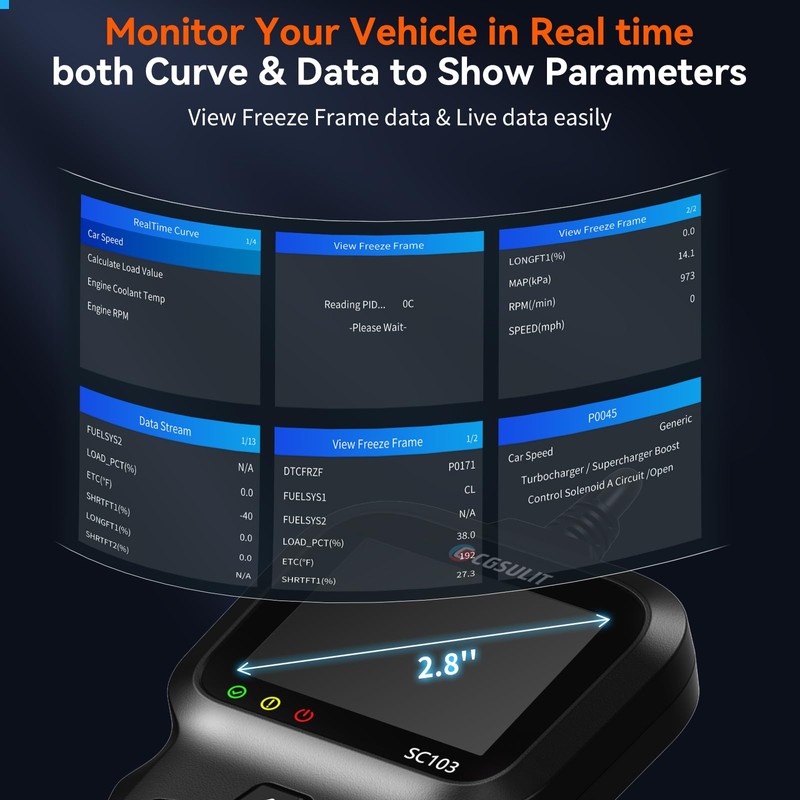 OBD2 Scanner, CGSULIT SC103 Car Code Reader Diagnose Check Engine