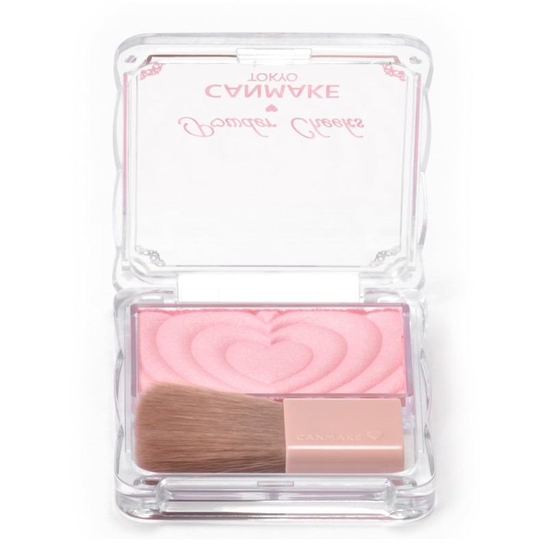 Canmake Powder Cheeks P02 Little Shy Pink, 0.07 oz (1.8