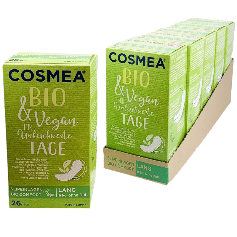 Cosmea Unscented Pantiliners Long Pack of 5 (5 x 26))