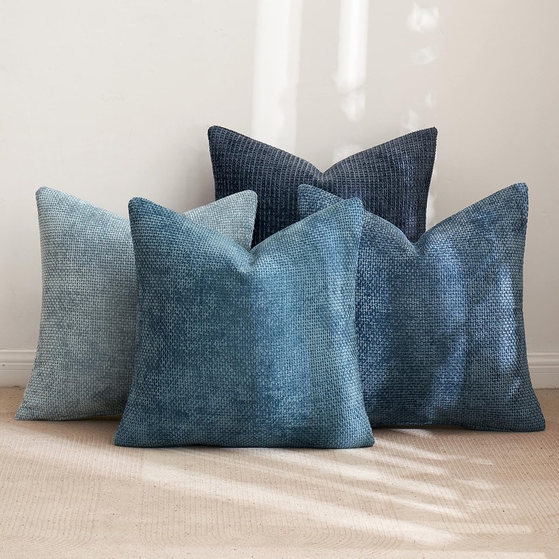 MIULEE Pack of 4 Couch Throw Pillow Covers 20x20 Inch
