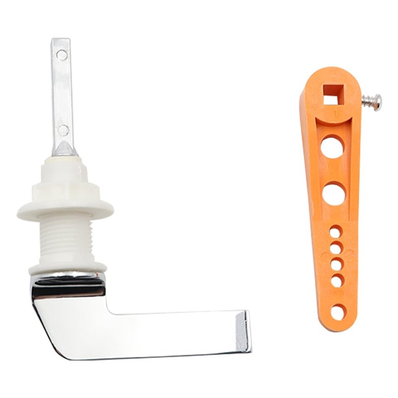 Alnicov Zinc Alloy Metal Handle, Adjustable Arm Handle for Toilet