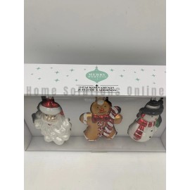 Merry Moments Aldi Merry Moments Vintage Christmas Santa Gingerbread Snowman Ornaments #9921