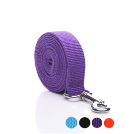 Durable Nylon Dog Leash 16 Feet Long, Walking Training Dog Leashes for Medium Large Dogs, 1 Inch Wide (Purple)