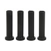 4pcs Front A Arm Long Bushing with Spacer Black Replacement