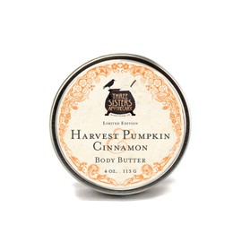 Three Sisters Apothecary 4 oz. Body Butters (Harvest Pumpkin & Cinnamon)