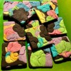 Homemade Gluten Free Rainbow & Black Cocoa Shortbread Cookies -