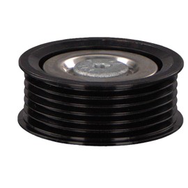 febi bilstein 49599 Idler Pulley for auxiliary belt, with screw, pack of one, Black