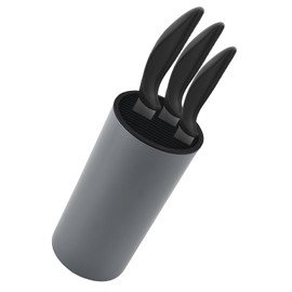 1pcs Universal Knife Holder,Knife Block Without Knives,Detachable Knife Holder,Knife Block Storage Holder for Protecingt Blade Space Saver,Space Saver Knife Storage Holder with Scissors Slot(Grey)