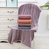 Soft microfiber bath towel Knee blanket pink (f)