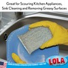 Lola Products Wonder Non-Scratch Scouring Pad, Large Knitted Flat Wire