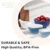 Oggi Set of 3 Ribbed Mixing Bowls with Lids -