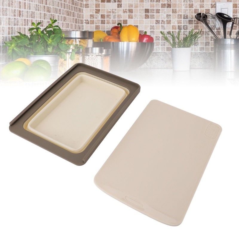 Yusat 2 in 1 Foldable Cutting Board Dish Tub Multifunction