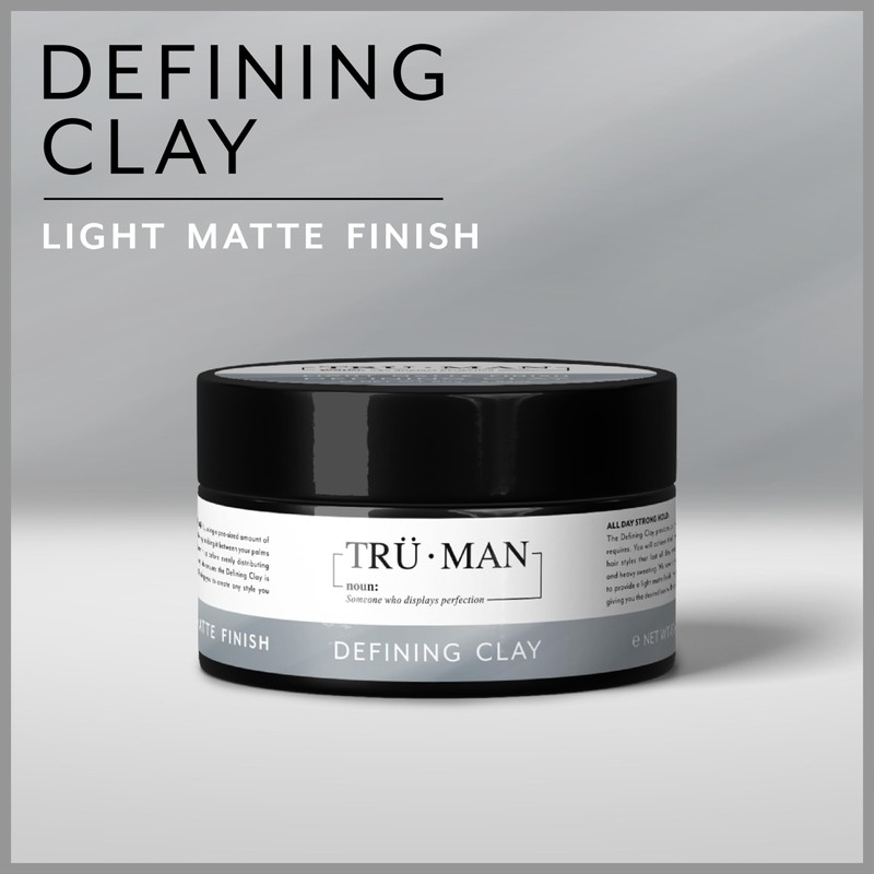 TRU•MAN Defining Clay: All-Day Strong Hold Improves Texture & Thickness,