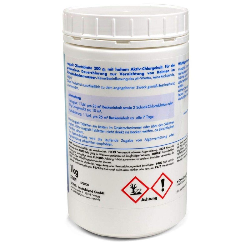 5-in-1 e-chlorine multifunctional tablets, 200 g, comfortable complete care for