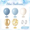 Dusty Blue Balloons, 62PCS Birthday Balloons Pack 12 Inch