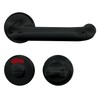 Alpertec 40130250 Door Fitting Black Plastic R for Bathroom Doors