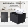 Vanulee 25 Pockets File Organiser Box File Folder,Document Organiser Concertina