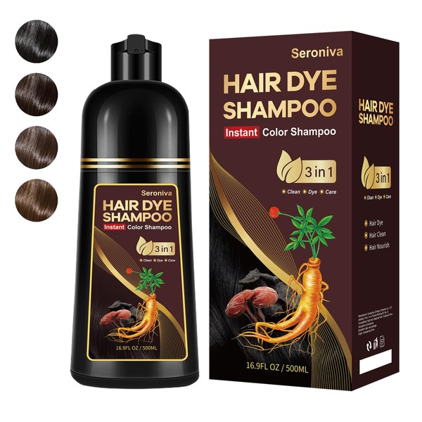 Mxvbaty Hair Dye Shampoo 3 in 1, Root Touch Up