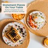 Nook Theory 4 Pack Reusable Bamboo Plates - Non-Toxic Toddler
